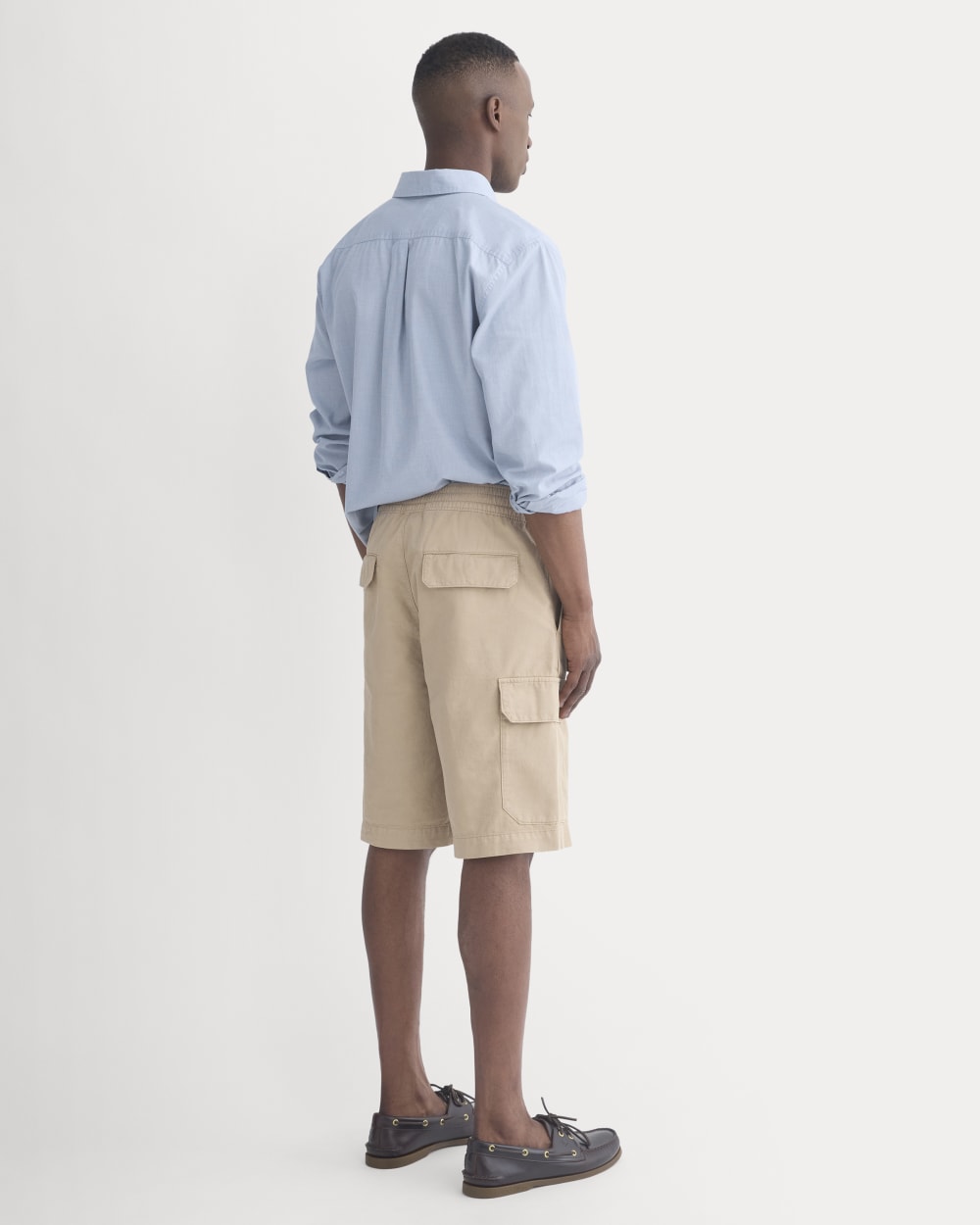 Everlane Pull-On Cargo Short In Trench Coat Khaki, Size XXL, Cotton/Linen