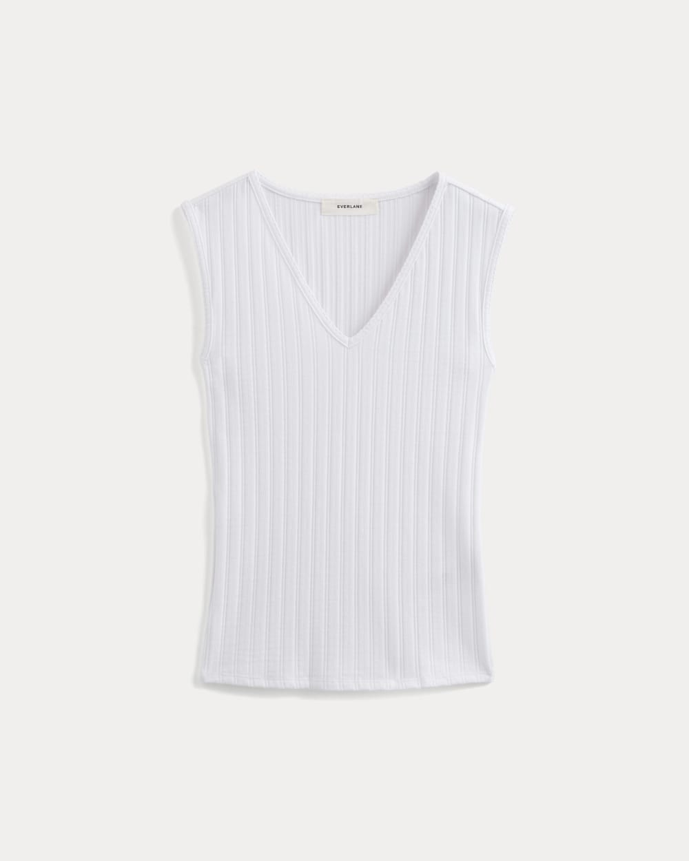 womens-v-neck-tank-in-pointelle-white | alt