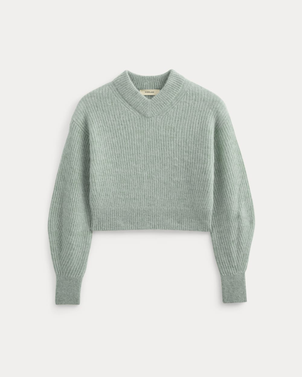 Cropped Cocoon Sweater in Alpaca | Heather Gray Mist – Everlane