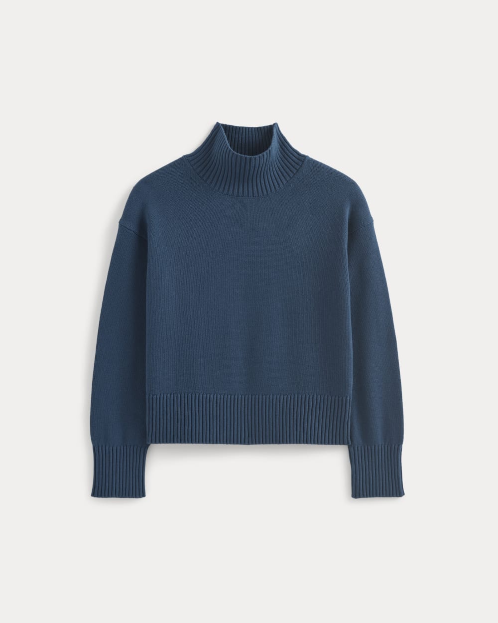 womens-cotton-boxy-turtleneck-deep-lazuli-blue | alt