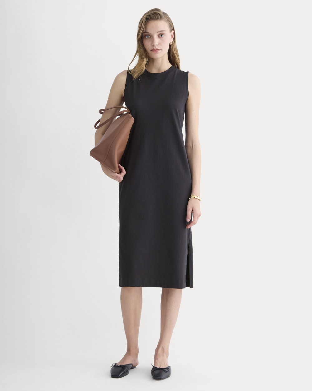 womens-organic-cotton-weekend-tank-dress-black | primary