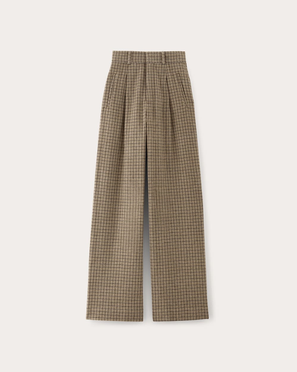 The Draper Pant in Wool Camel Houndstooth – Everlane