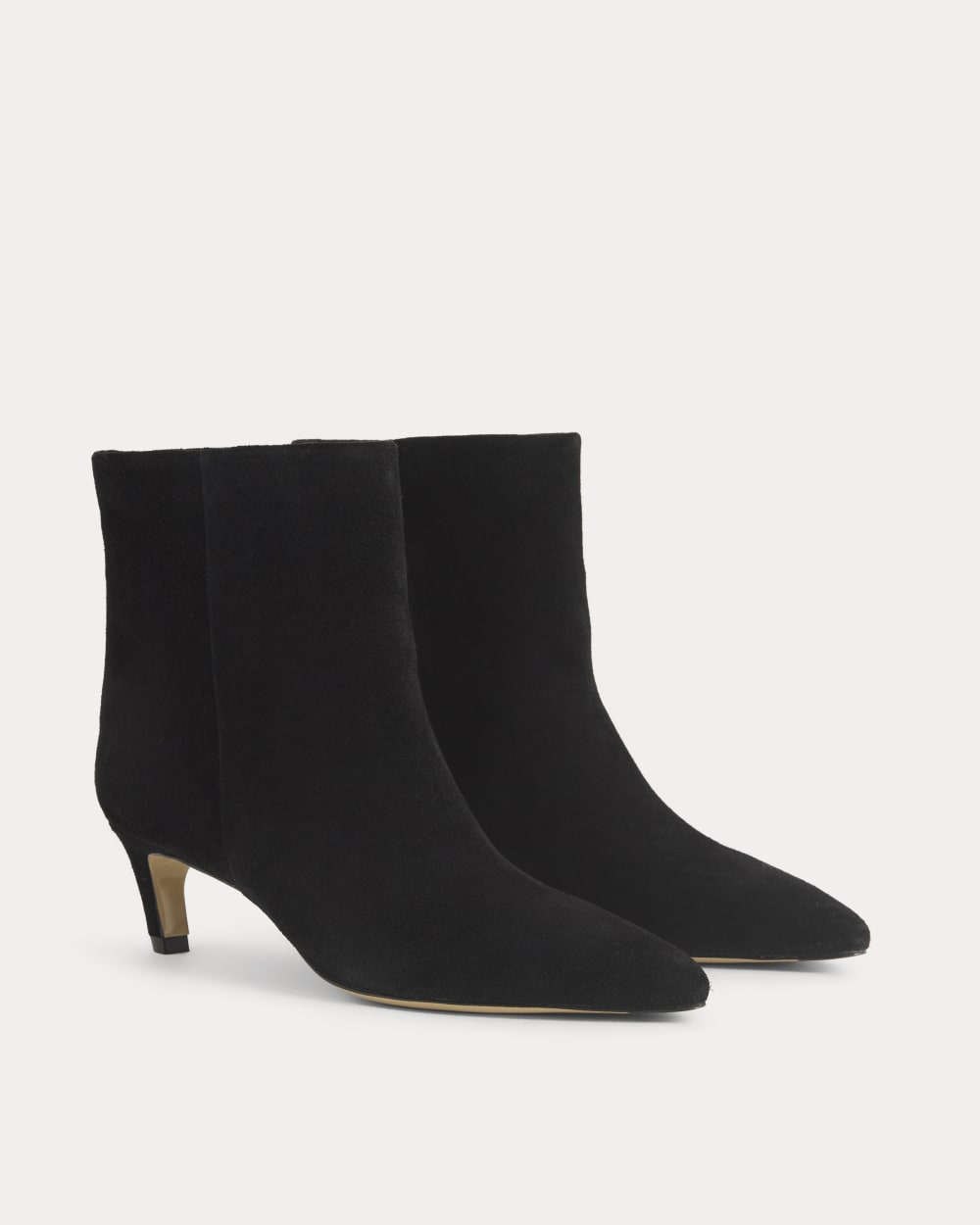 Studio Kitten Heel Bootie Black Suede – Everlane