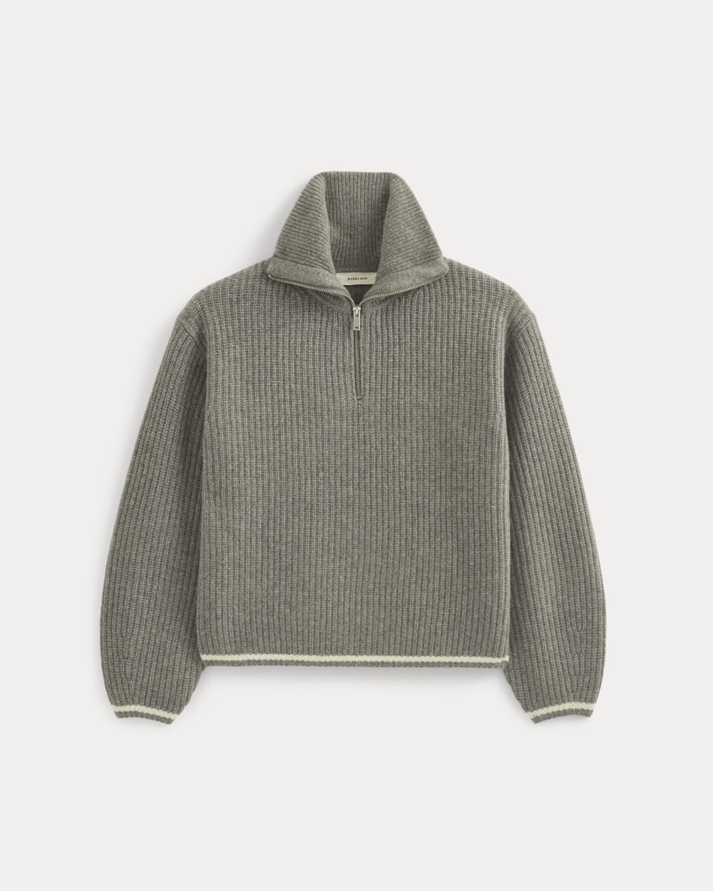 The Half-Zip Sweater in Luxe Merino | Heathered Grey – Everlane