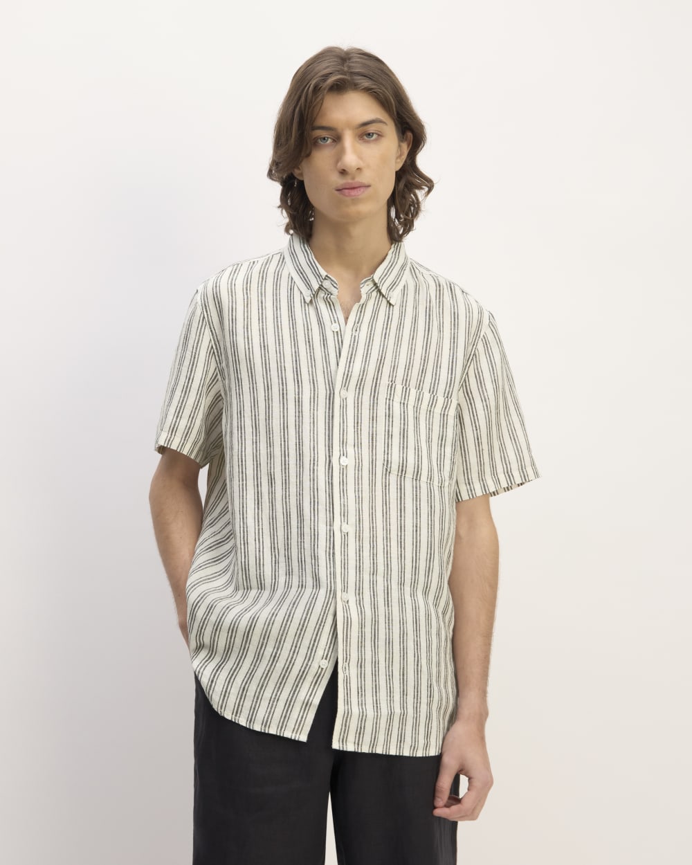 The Classic Short-Sleeve Shirt in Linen from Everlane - $35