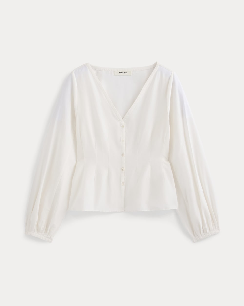 Balloon Sleeve Top in Cotton Silk | Bone – Everlane