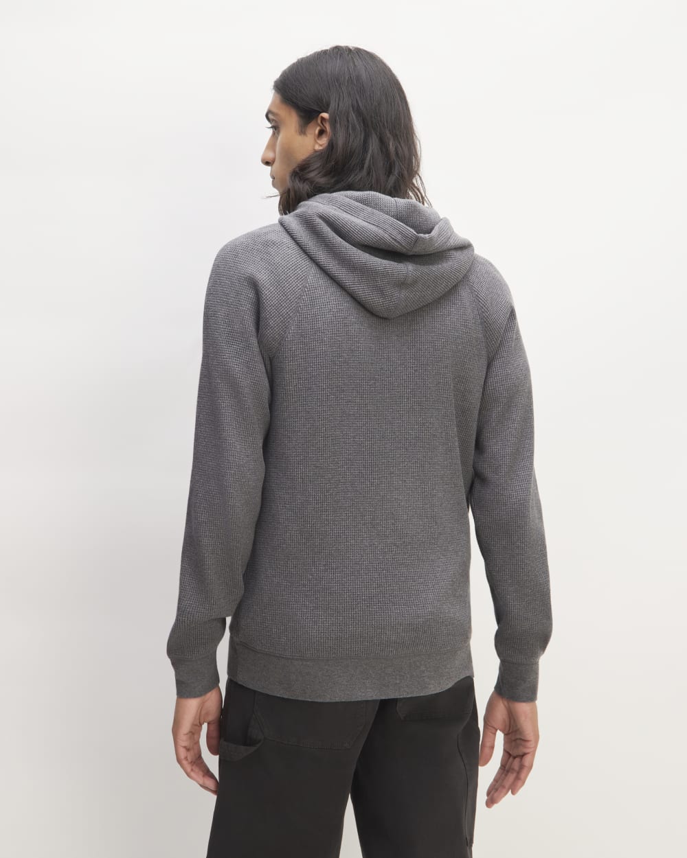 未使用品【BRIEFING】WOOL HIGH NECH KNIT HOODIE The Waffle-Knit Hoodie | Heathered Charcoal – Everlane