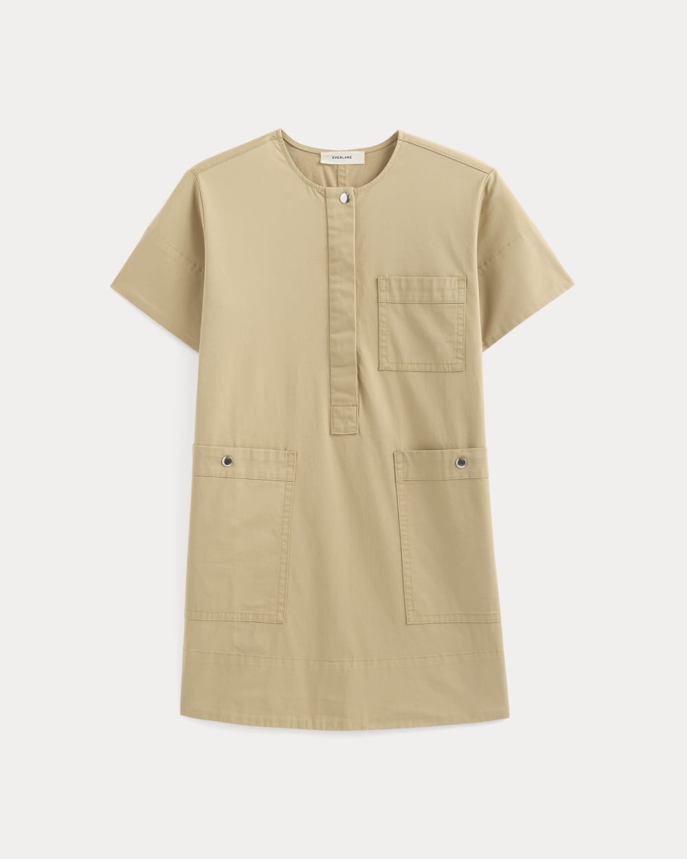 womens-safari-mini-dress-classic-khaki | alt