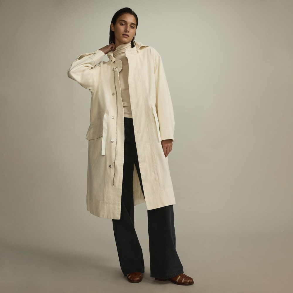 The Canvas Organic Cotton Parka | Bone – Everlane