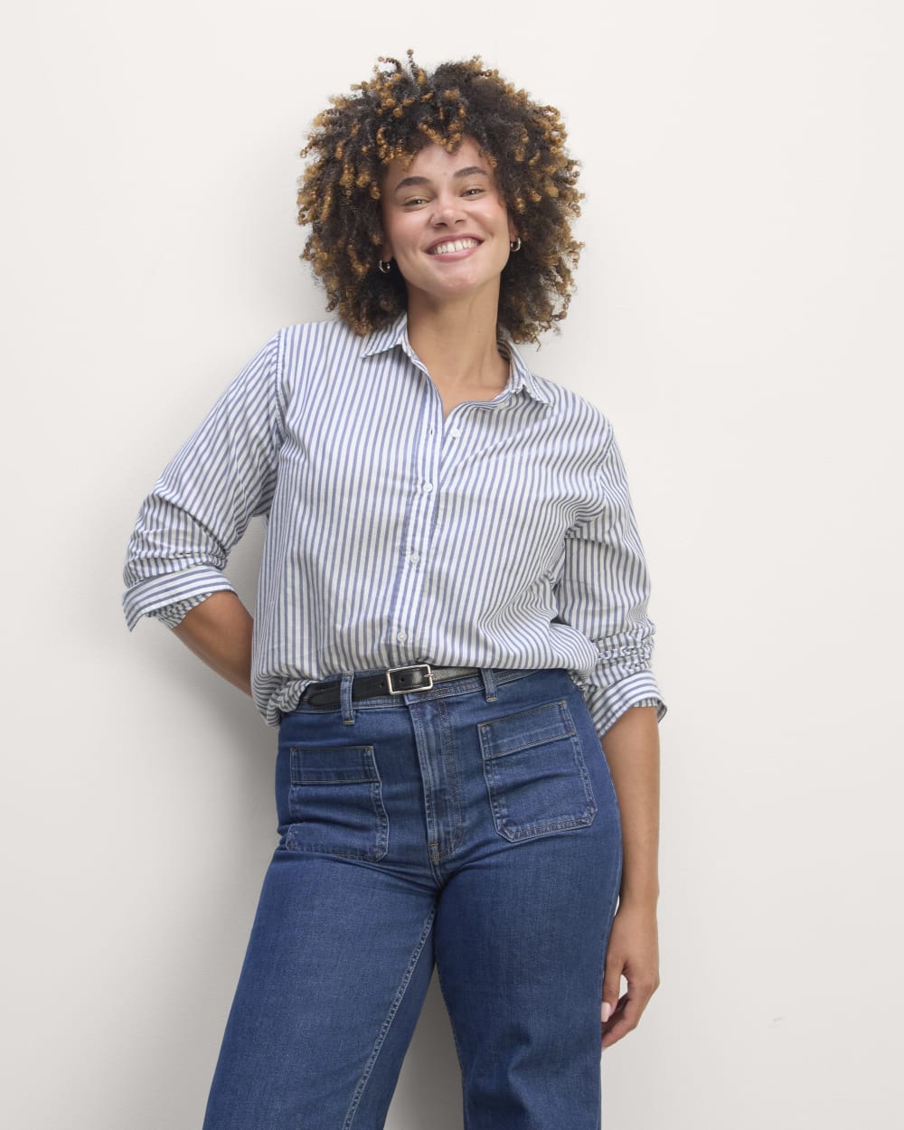womens-silky-cttn-relaxed-shirt-white-bellwether-blue | primary