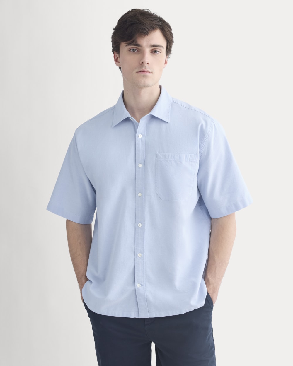 Lightweight Short-Sleeve Oxford