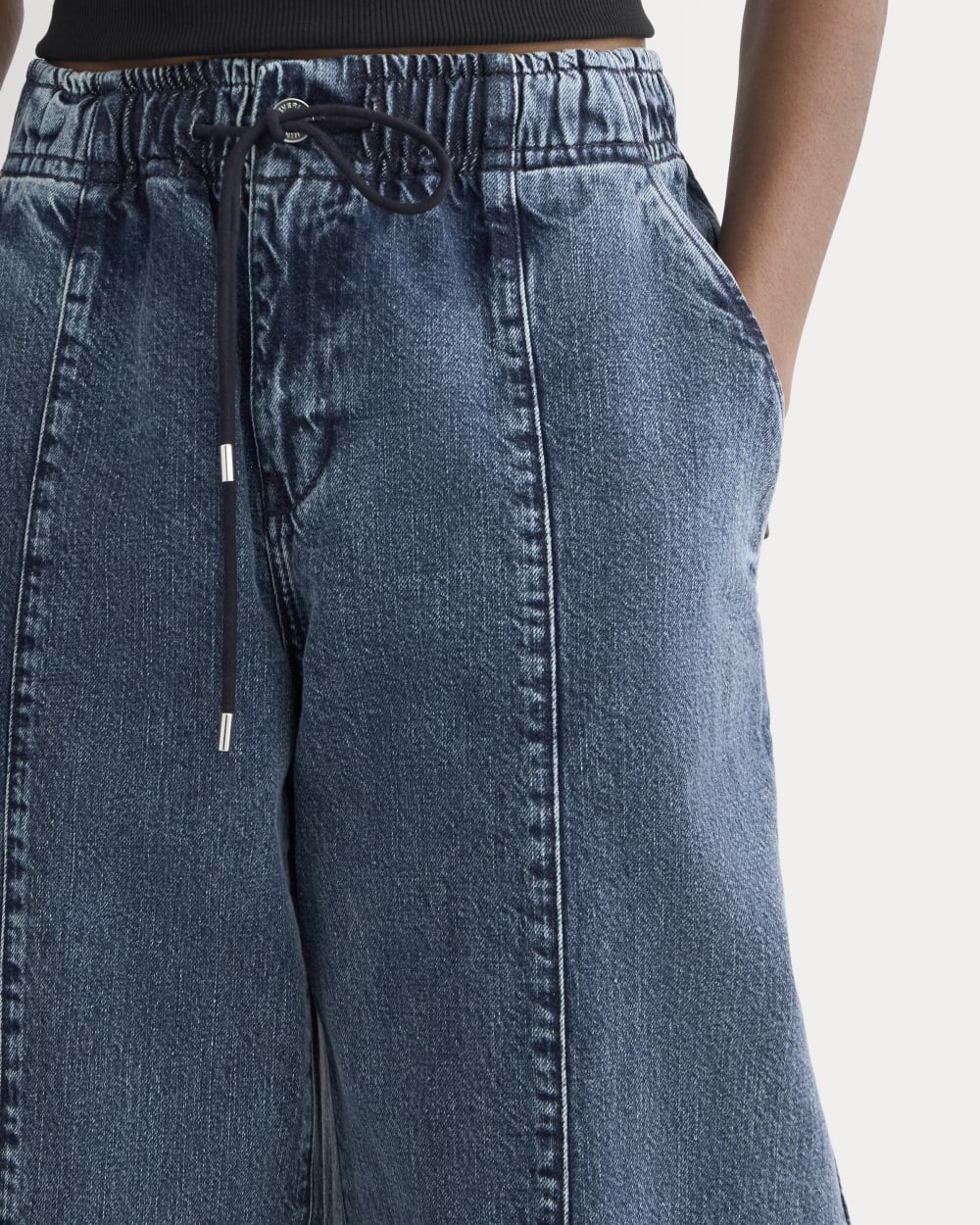 The Drawstring Baggy Jean | Mid Indigo – Everlane