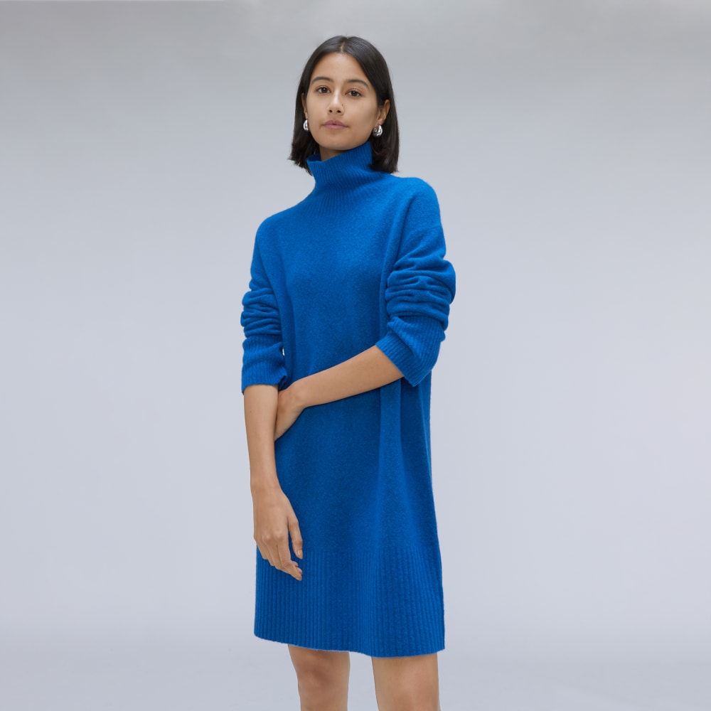 blue turtleneck dress Amazon.com: Sweater Dress for Women Turtleneck Rib Knit Long Sleeve Casual Slim Fitted Sexy Bodycon Mini Fall Winter Dresses 2024 (Blue, M) : Clothing, Shoes & Jewelry