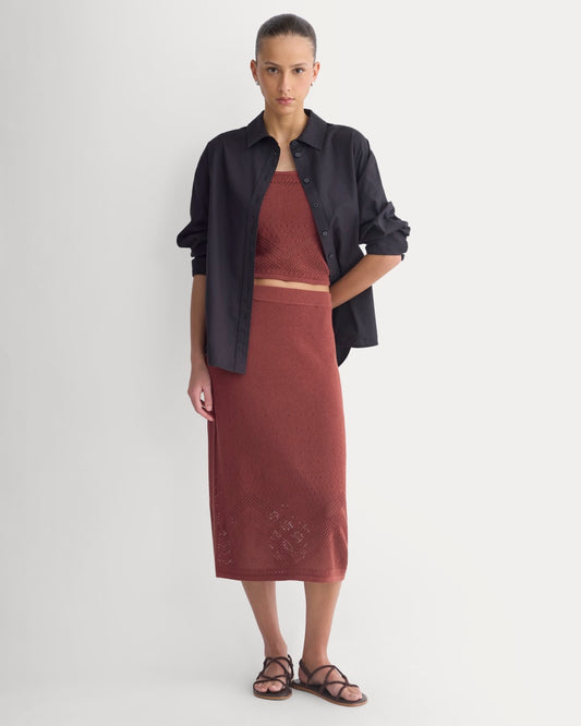 womens-lace-knit-maxi-skirt-henna-red | primary