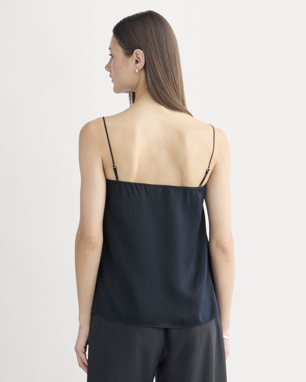Thin Strap Cami in Silk Charmeuse | Navy – Everlane