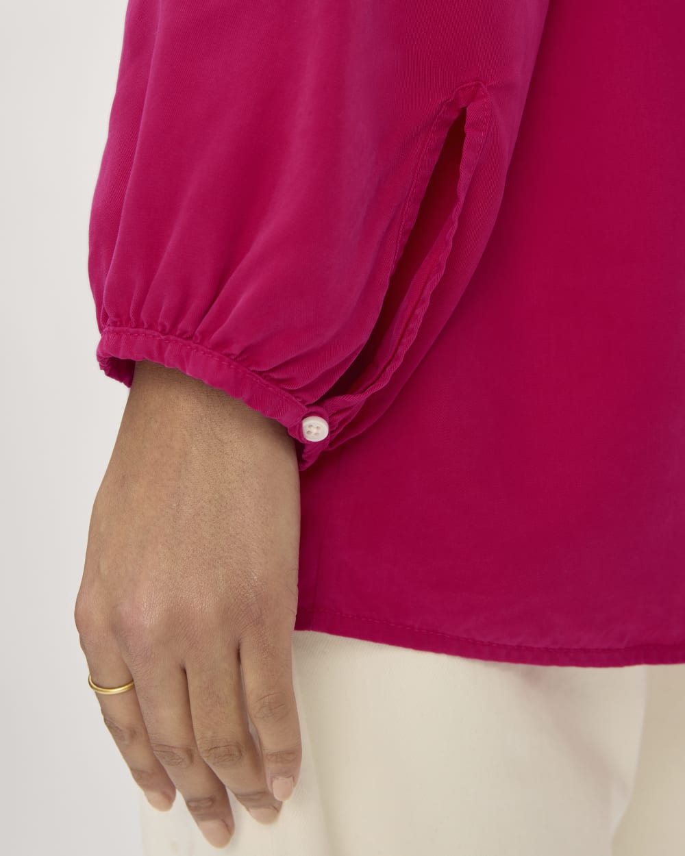 womens-tencel-gathered-shirt-red-currant