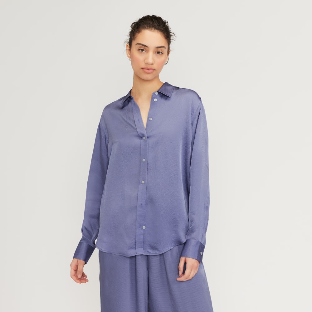 womens-satin-relaxed-shirt-cornflower-blue | primary