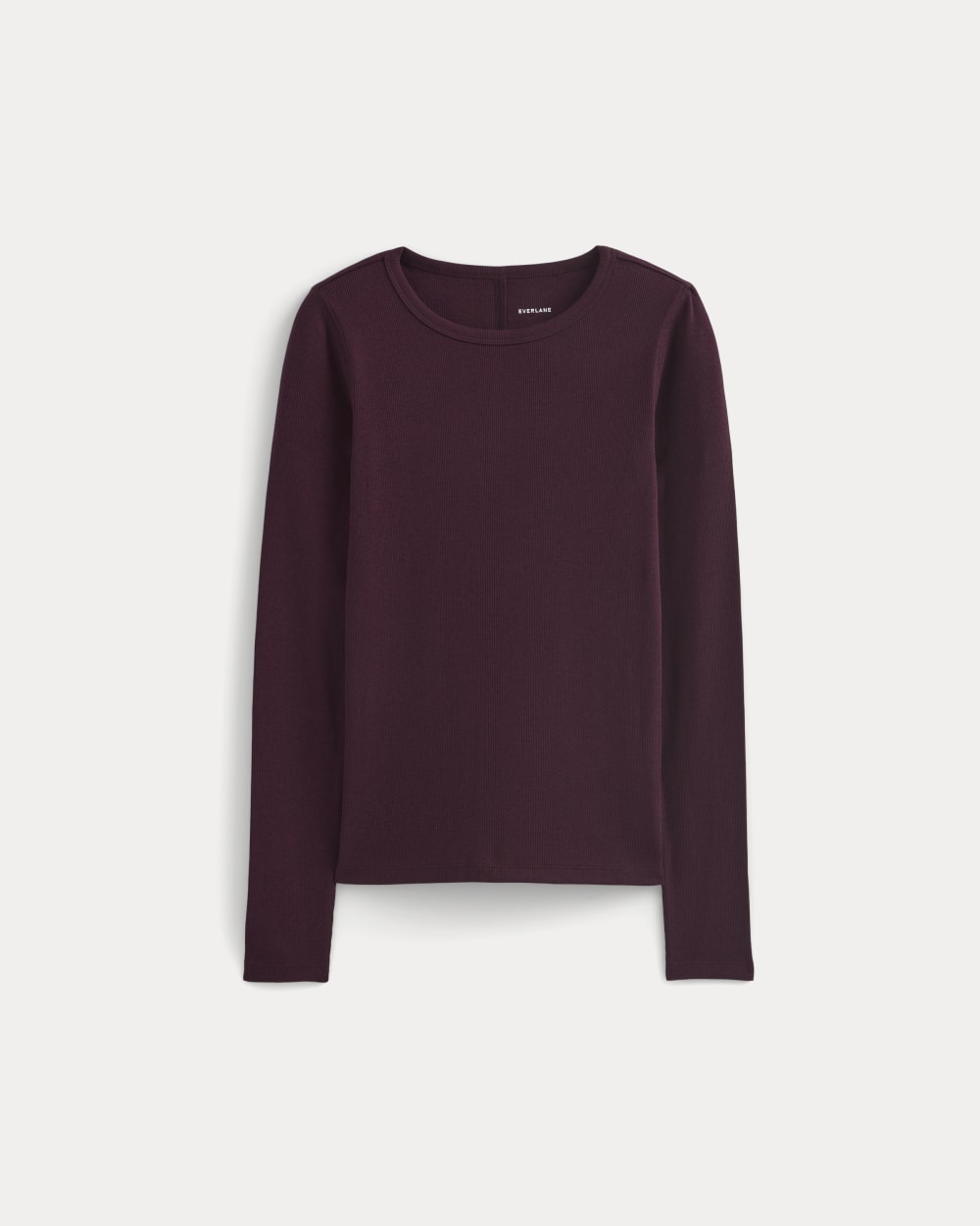 The Luxe Rib Long-Sleeve Crew | Heathered Port Royale – Everlane