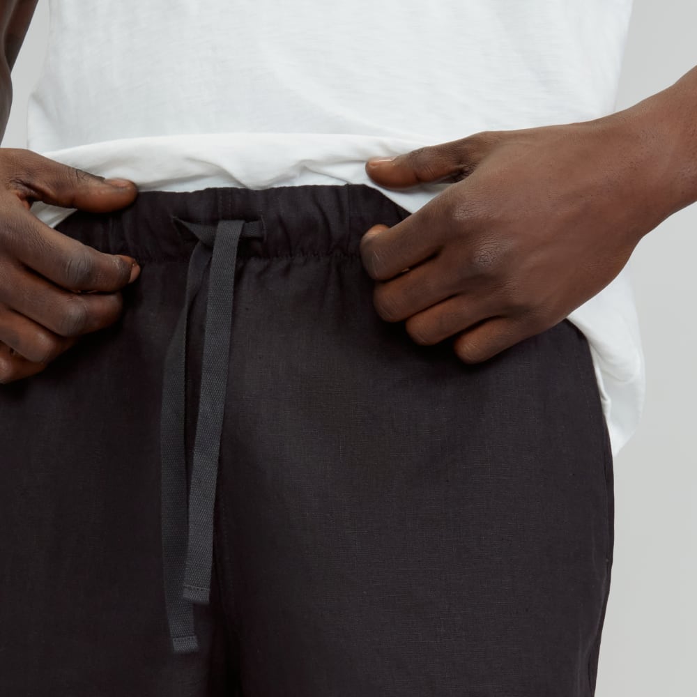 mens-linen-easy-short-black