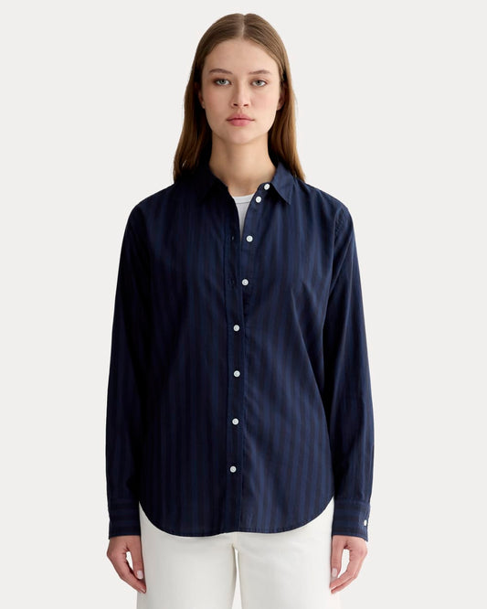womens-silky-cttn-relaxed-shirt-navy-black | primary