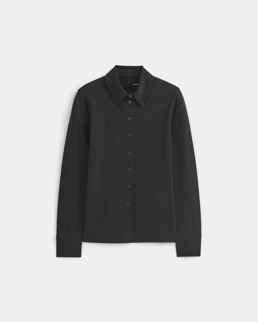 womens-button-up-shirt-essential-cotton-black | alt