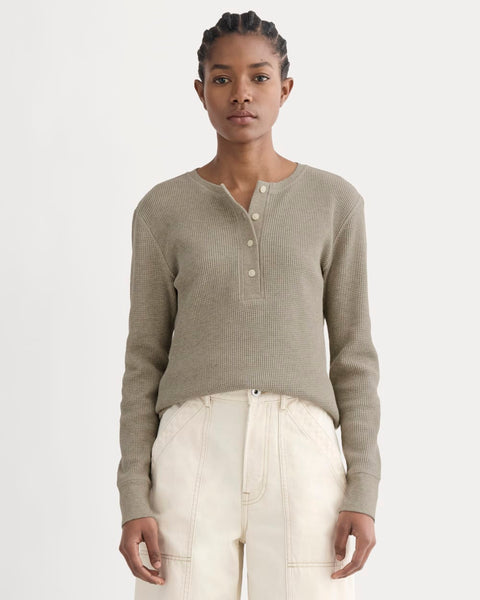 The Waffle Henley | Oatmeal Heather – Everlane