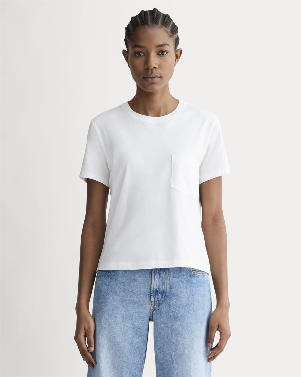 Box Cut Tee Essential Cotton Pocket