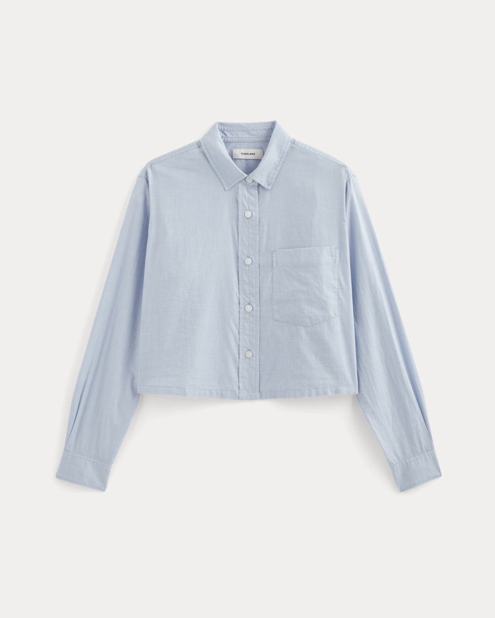 The Way-Short Shirt in Silky Cotton | Chambray Blue – Everlane