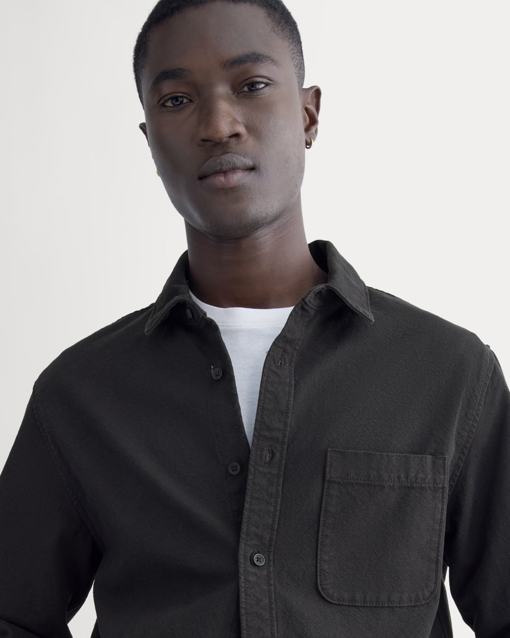 The Canvas Organic Cotton Overshirt | Black – Everlane