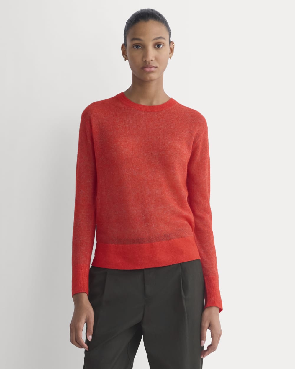 womens-air-alpaca-relaxed-crew-top-fiery-red | primary