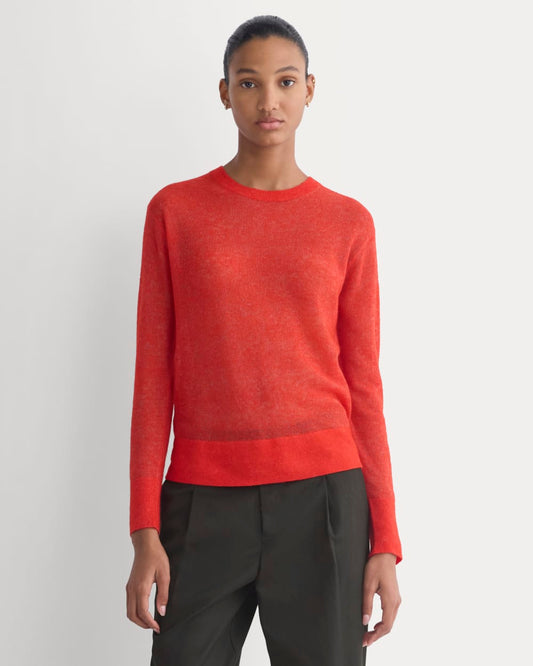 womens-air-alpaca-relaxed-crew-top-fiery-red | primary