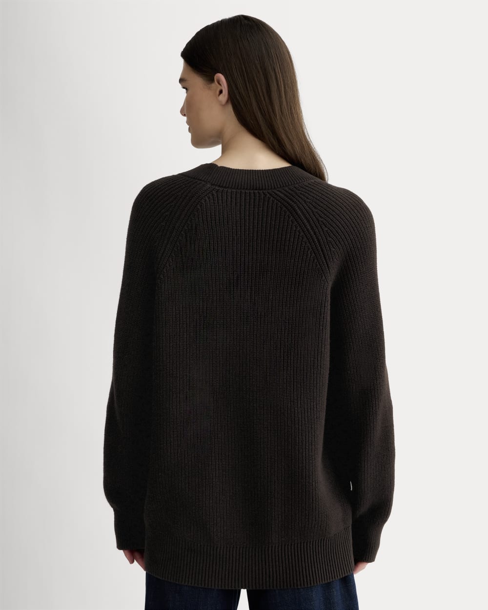 The Long Cocoon Cardigan | Black – Everlane