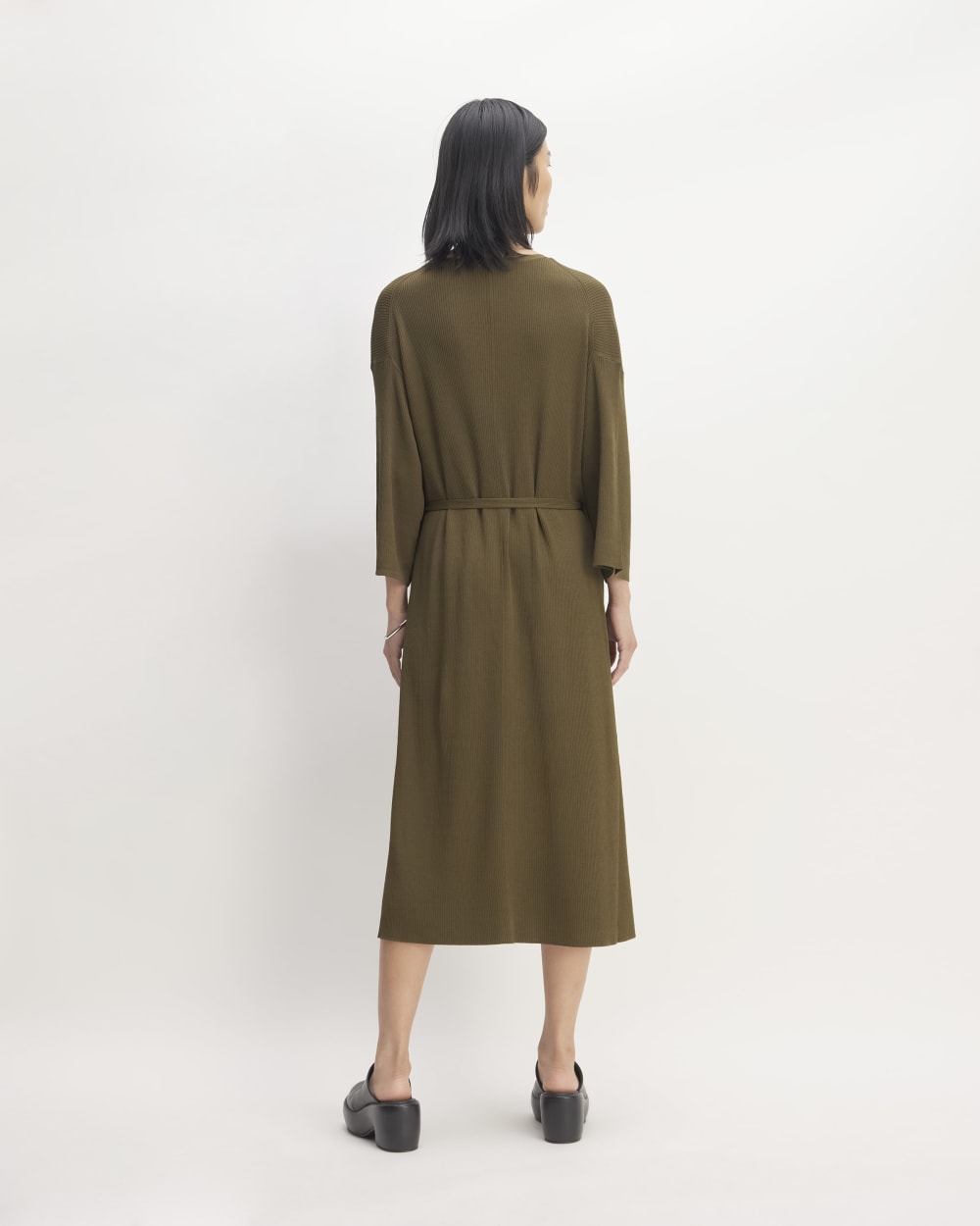 The Ribbed Wrap Midi Dress | Beech  Everlane