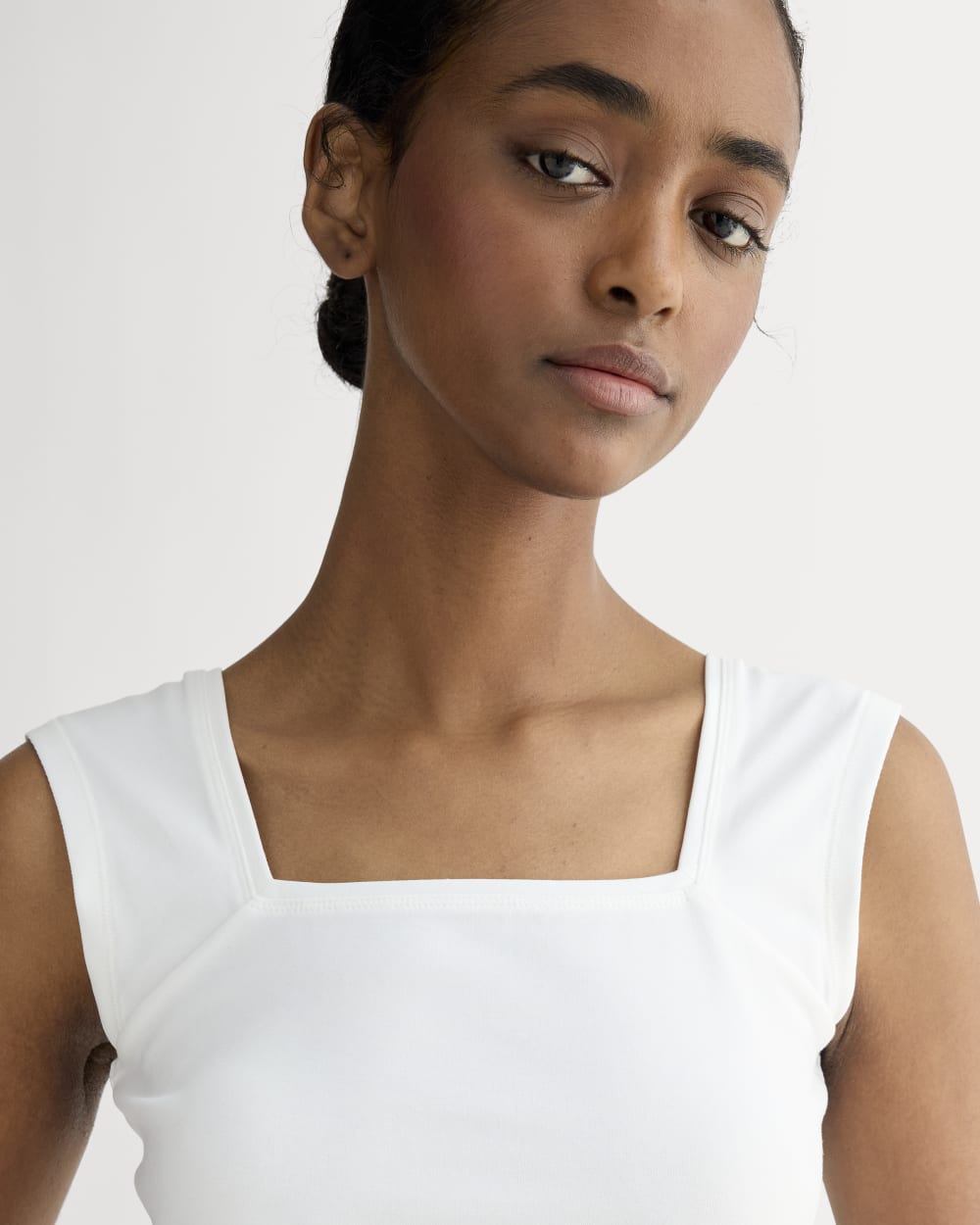 The Form Square-Neck Tank | White – Everlane