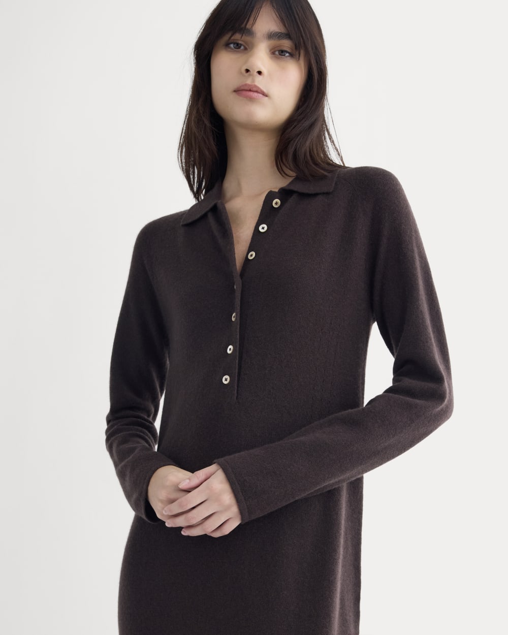 womens-cashmere-polo-midi-dress-dark-chocolate