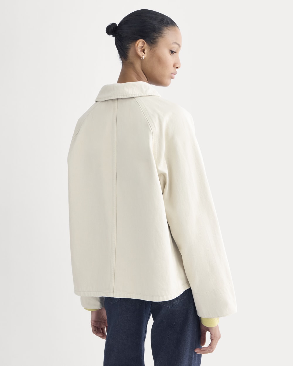 Cropped Denim Jacket | Garment-Dyed Sand – Everlane Cropped Denim Jacket | Garment-Dyed Sand – Everlane