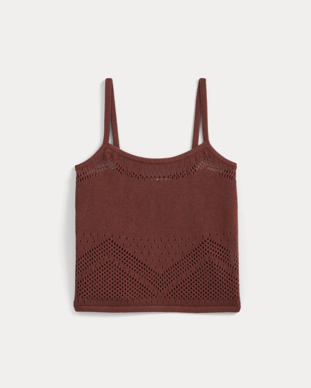 Lace-Knit Cami | Henna Red – Everlane