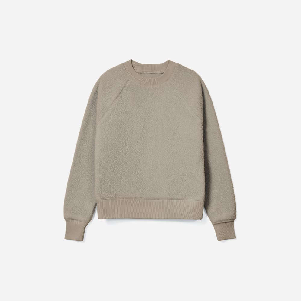 womens-renew-fleece-raglan-sweatshirt-sandstone | alt