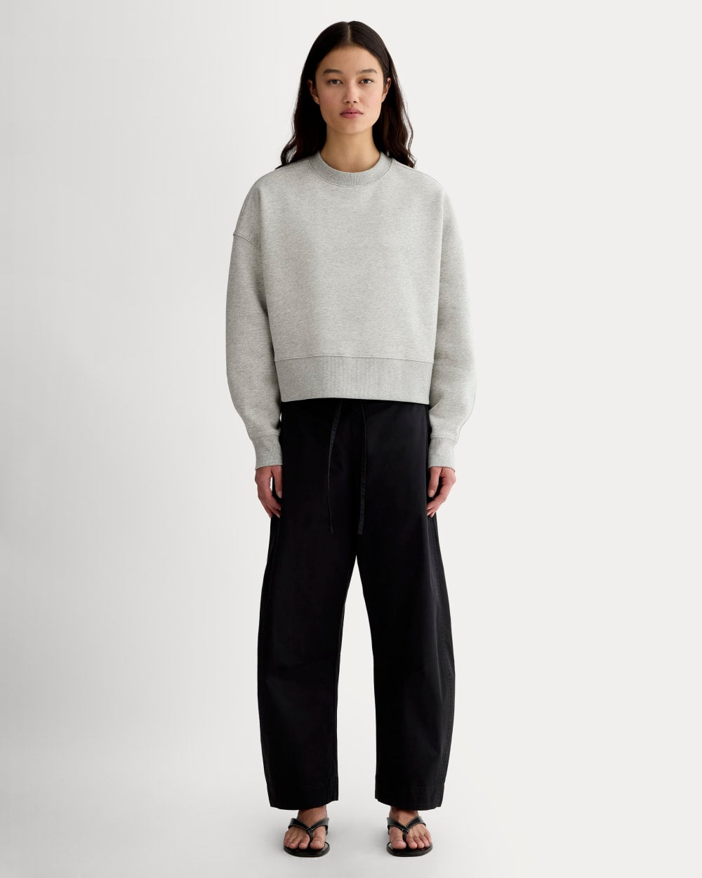 Luxe Fleece Sweatshirt | Heathered Grey – Everlane