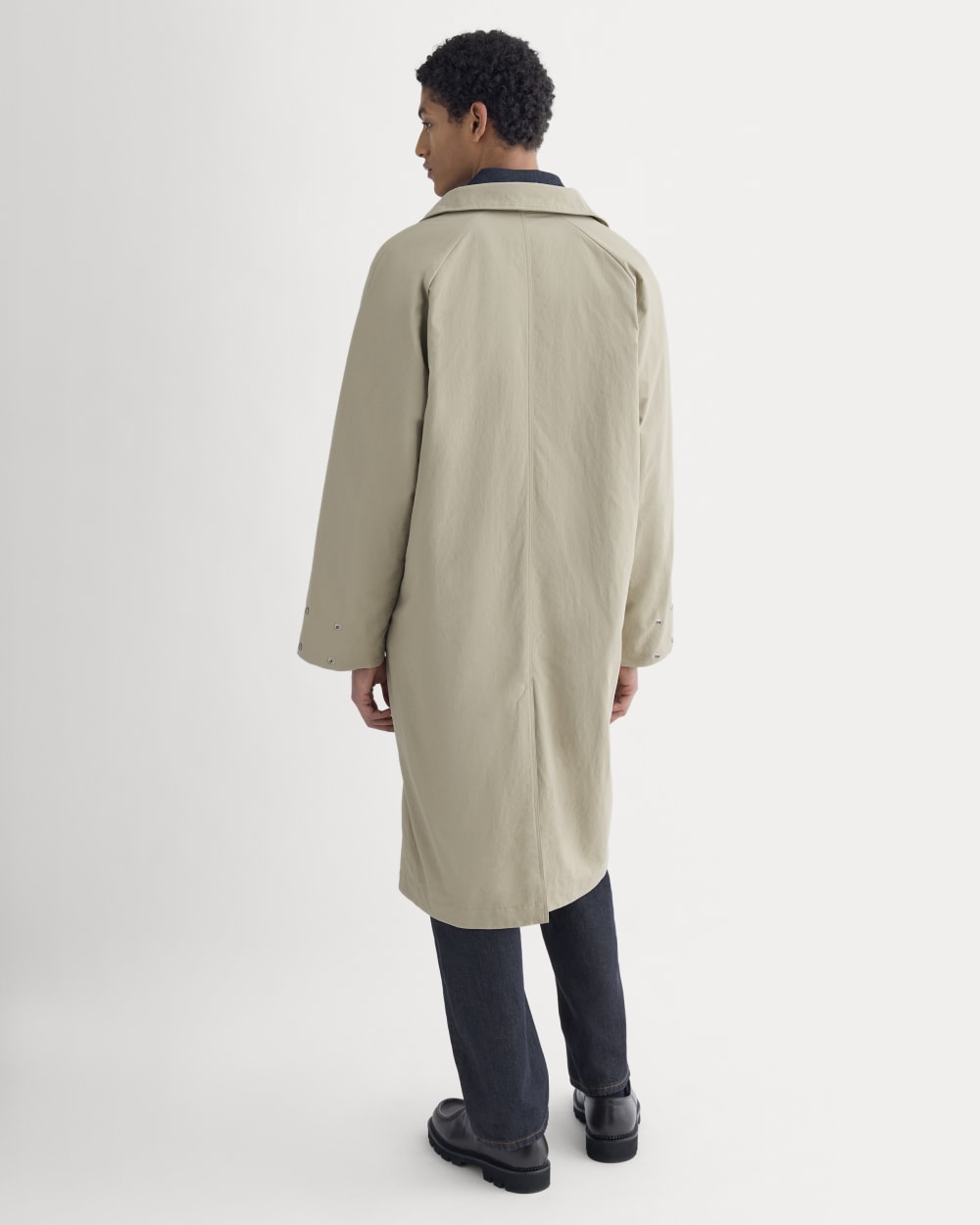 mens-recycled-nylon-mac-coat-trench-coat-khaki