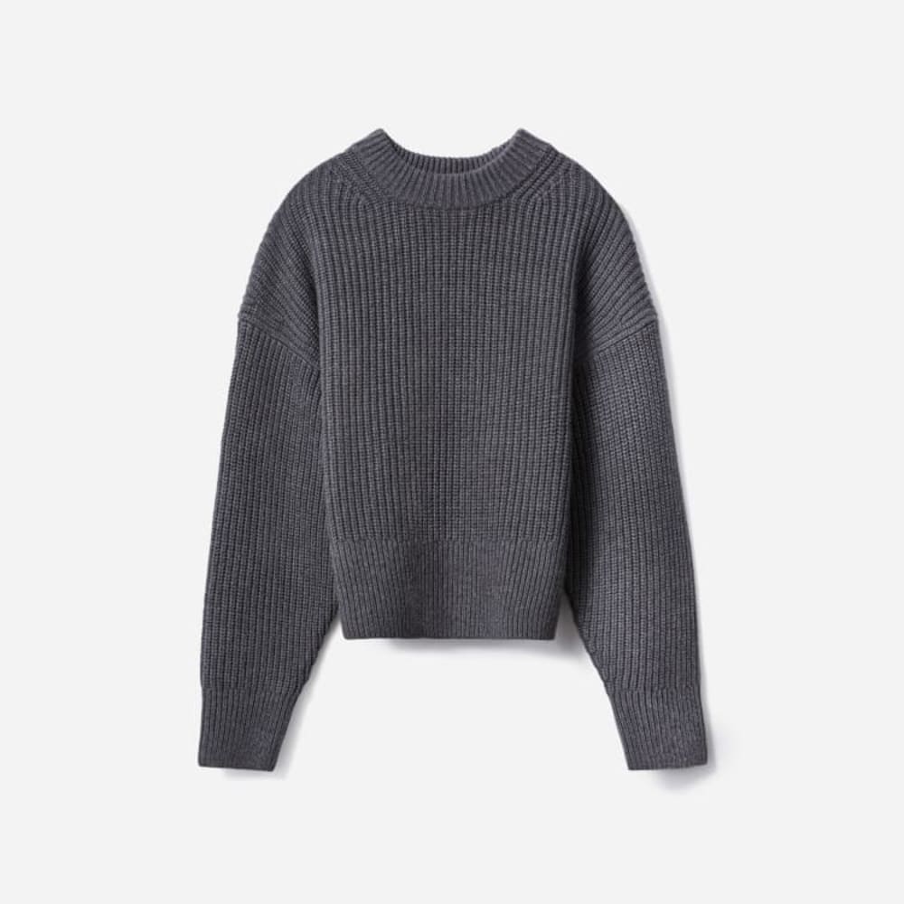 womens-texture-cotton-crew-heathered-charcoal | alt