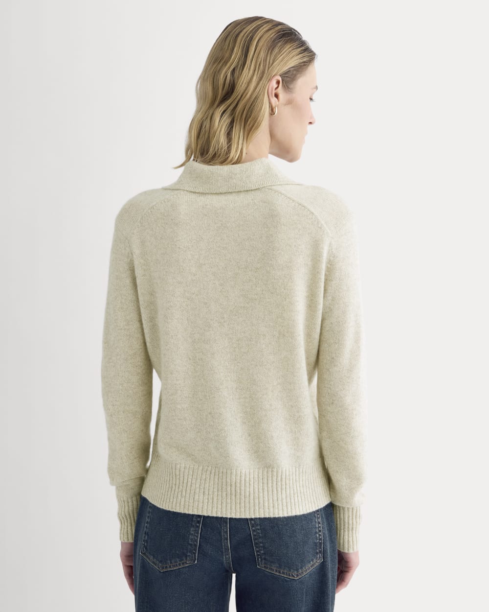 Everlane Cashmere Polo Sweater In Canvas, Size XL Everlane Cashmere Polo Sweater In Canvas, Size XL