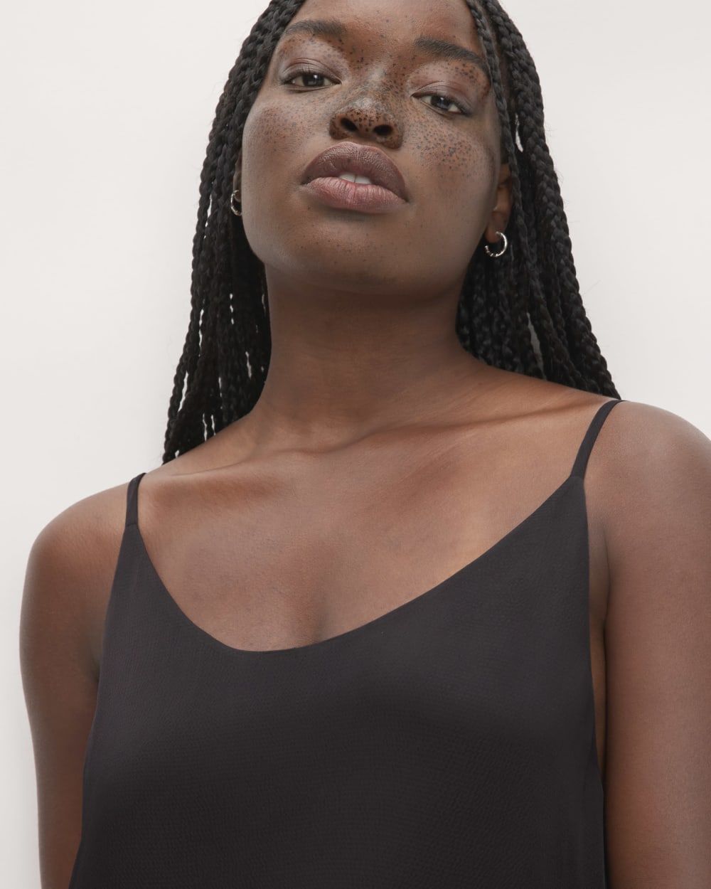 The Hammered Satin Slip Dress | Black Everlane The Hammered Satin Slip Dress | Black Everlane
