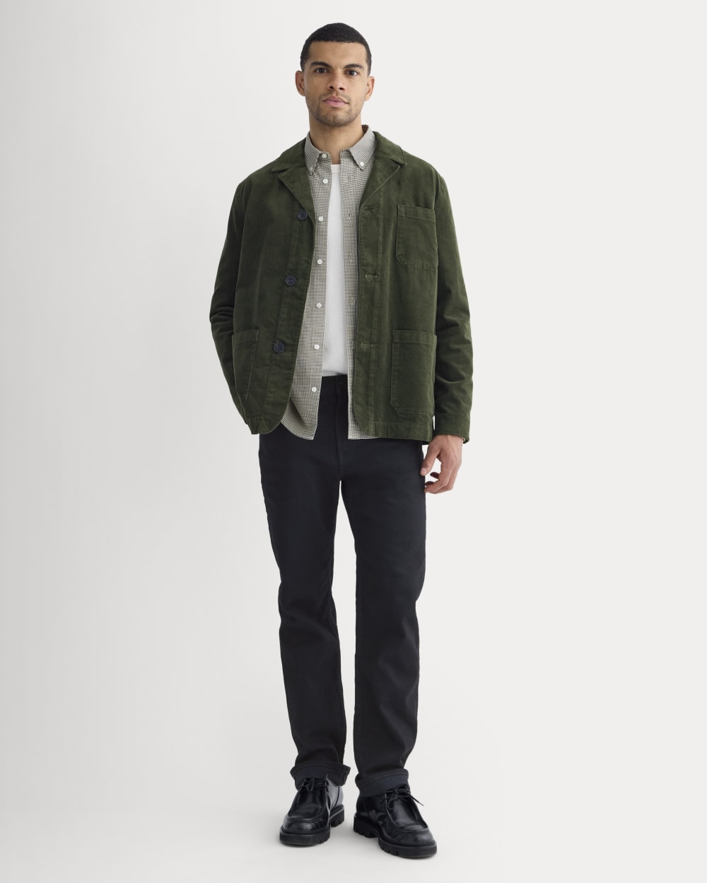 Fine Wale Corduroy Chore Blazer | Dark Forest – Everlane