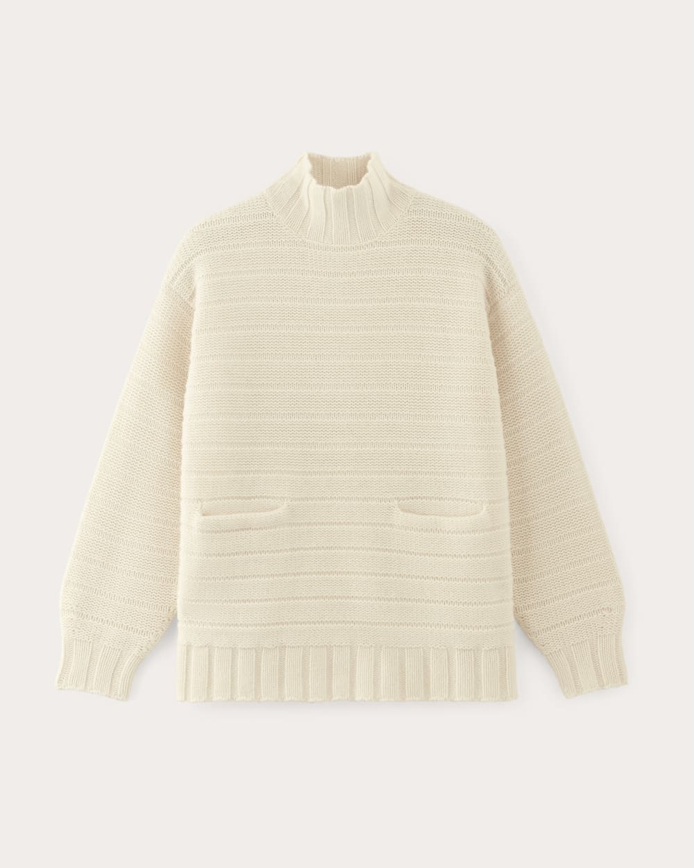 The Oversized Turtleneck in Luxe Merino Bone – Everlane