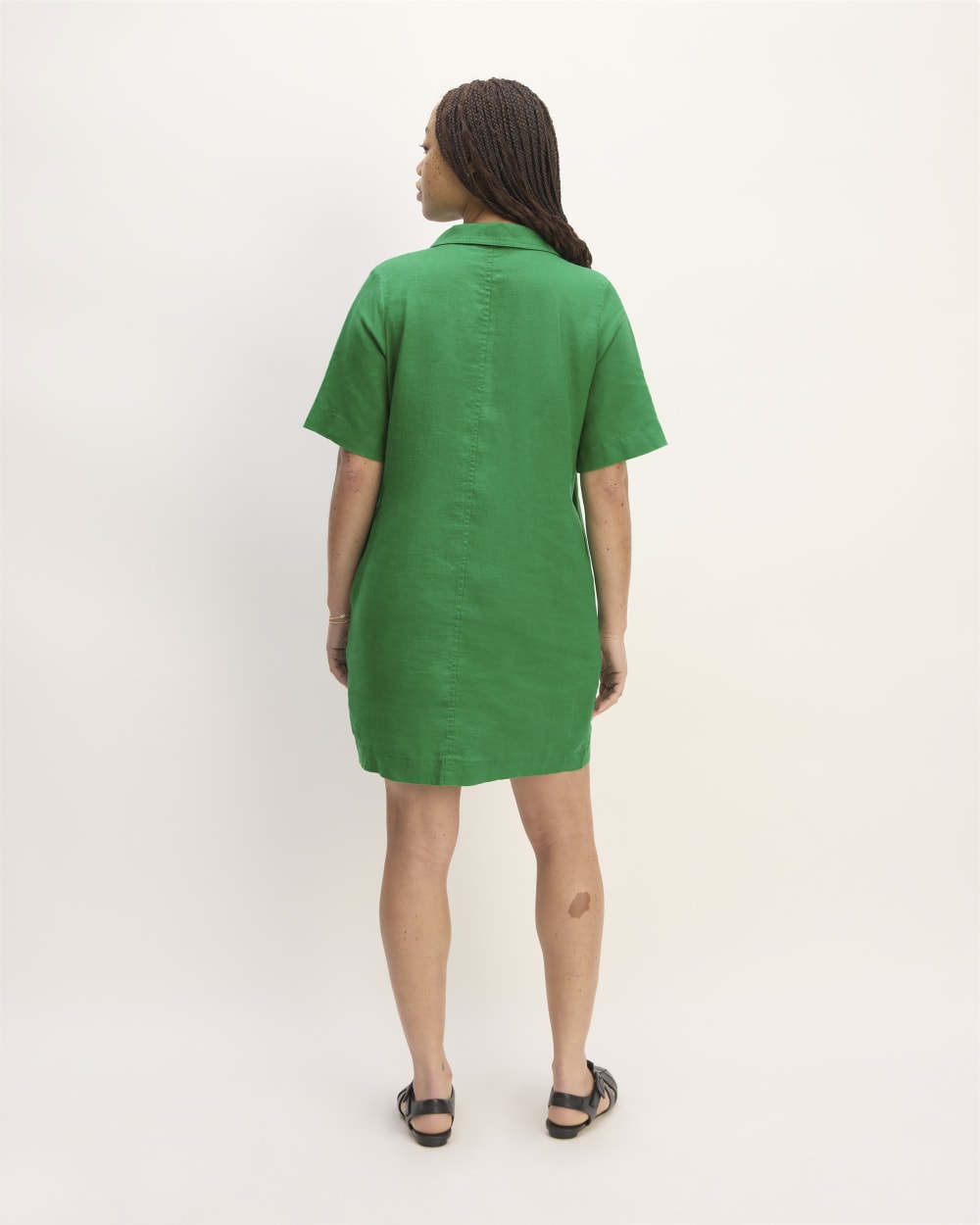 The Shirtdress in Linen | Grass Green Everlane The Shirtdress in Linen | Grass Green Everlane