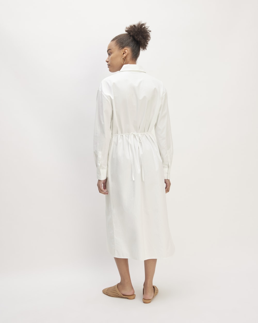 The Supima Cotton Midi Shirt Dress | White Everlane The Supima Cotton Midi Shirt Dress | White Everlane