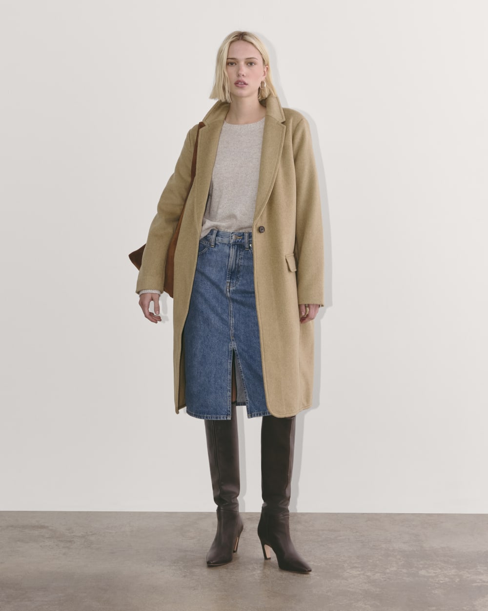 The Topcoat in Wool | Dark Heathered Camel – Everlane