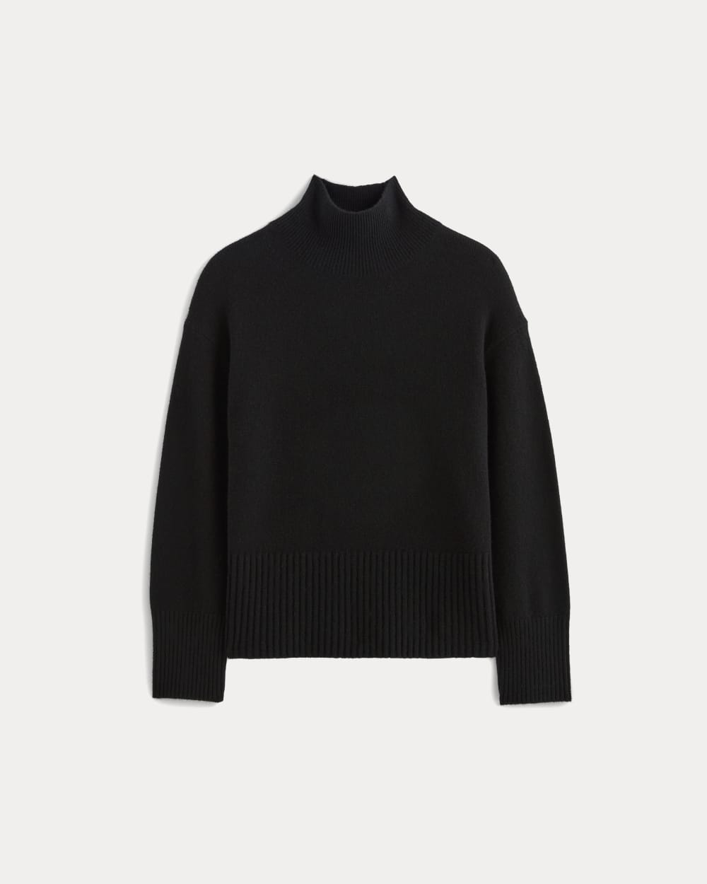 The Boxy Turtleneck in Cashmere | Black – Everlane