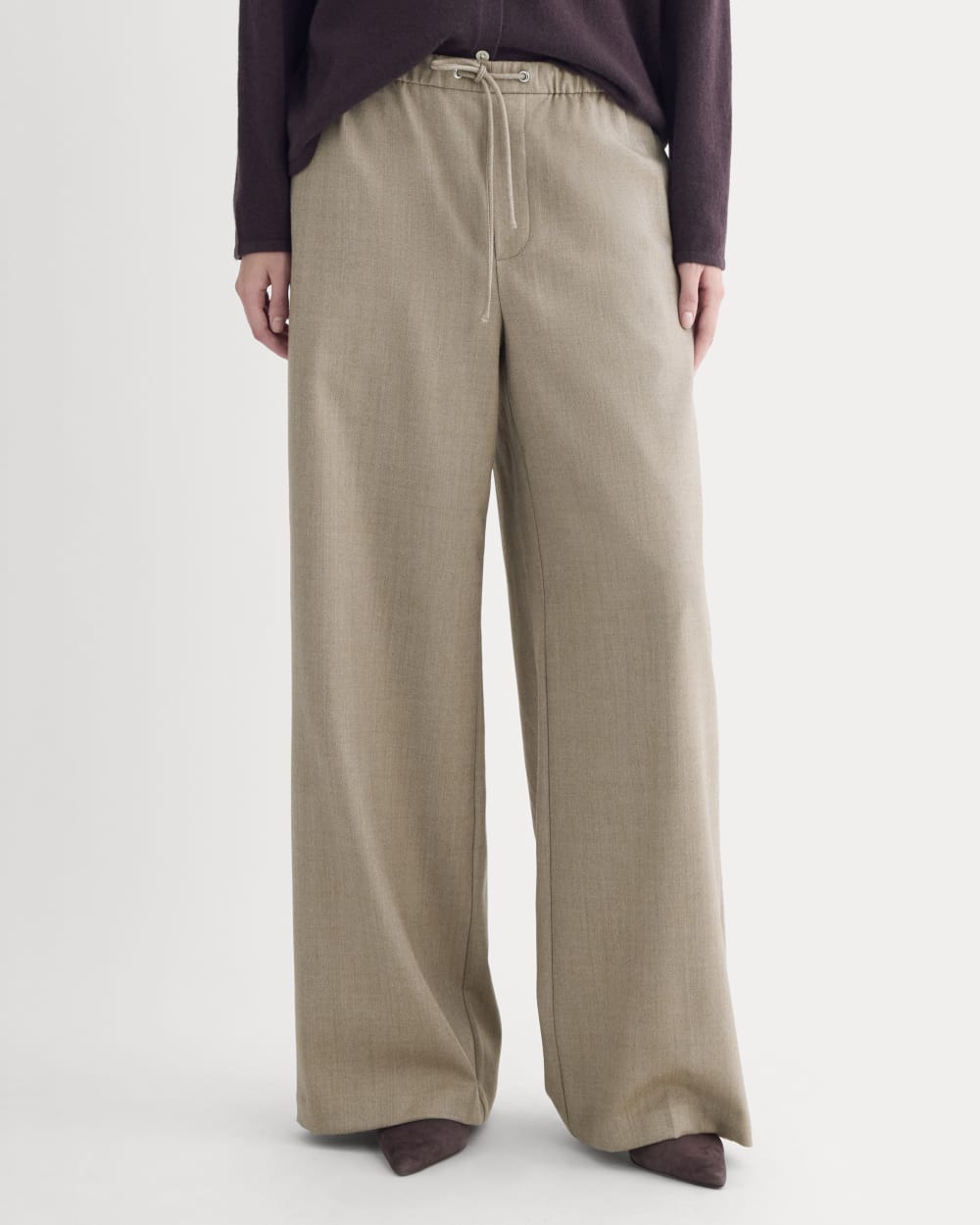Pull-On Trouser in Tailor Twill | Heather Graphite